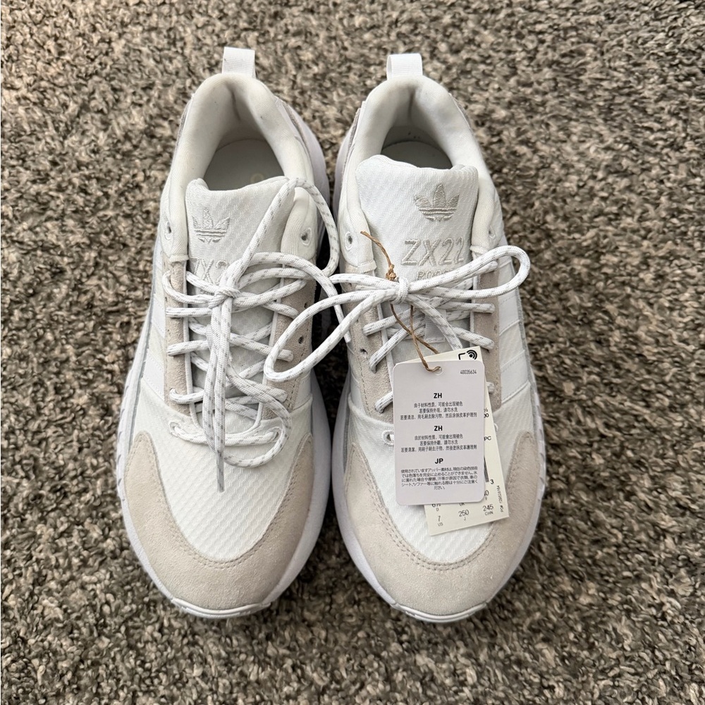 Adidas ZX 22 Boost White Sneakers